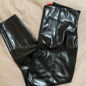 SPANX Faux Leather Leggings – Black